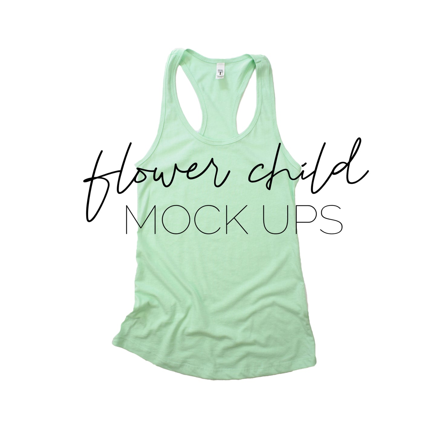 Next Level 1533 Mint Mock-up Flat - flowerchildmockups