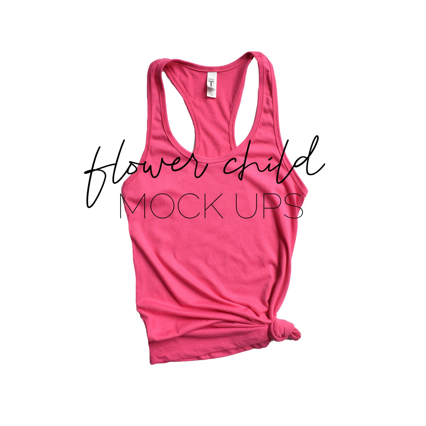 Next Level 1533 Raspberry Mock-up Side Knot - flowerchildmockups