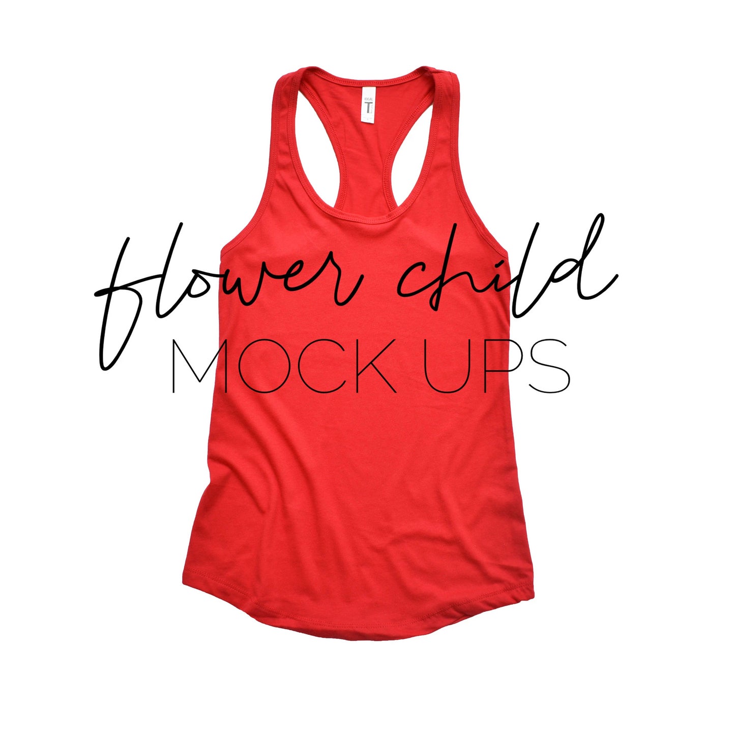 Next Level 1533 Red Flat - flowerchildmockups