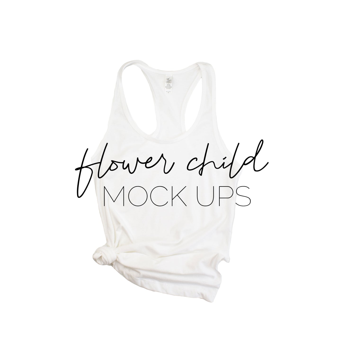 Next Level 1533 White Mock-up Side Knot - flowerchildmockups