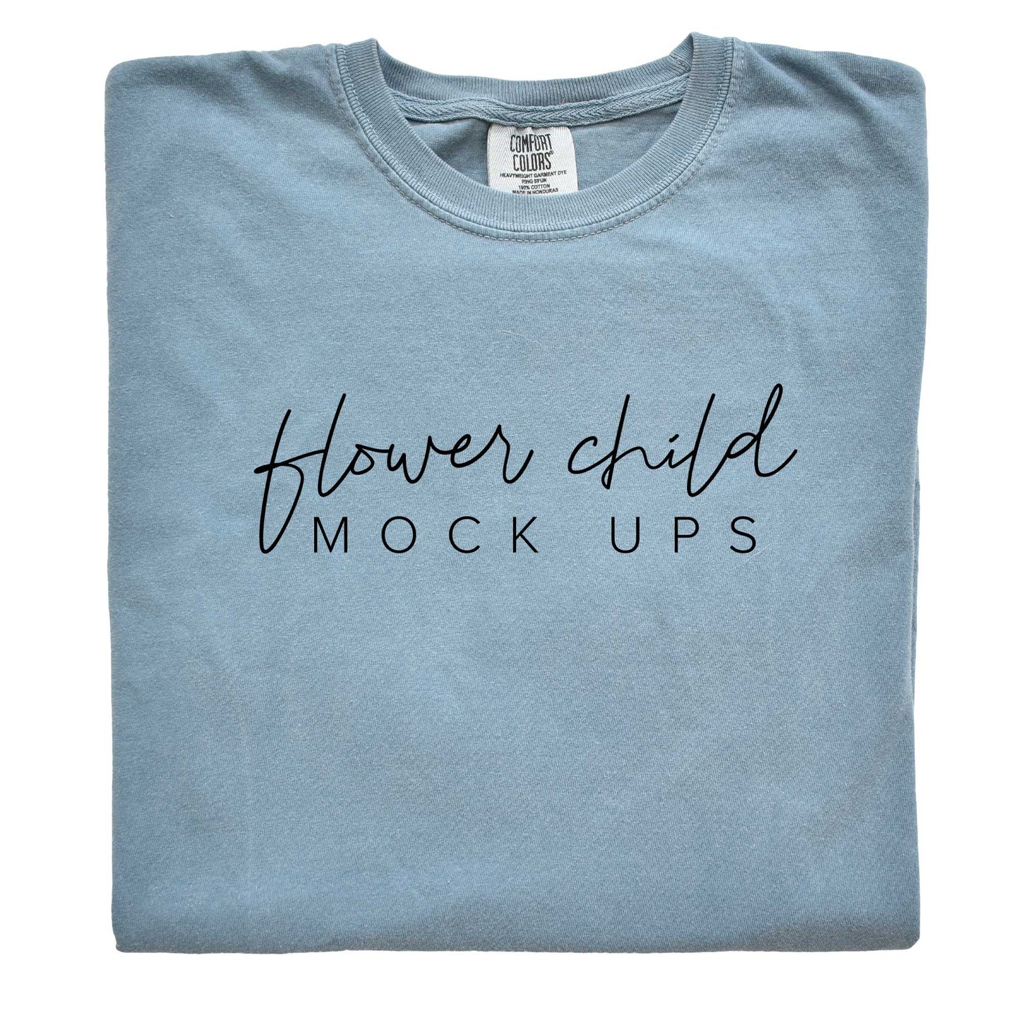 Comfort Colors 1717 Ice Blue Mockup