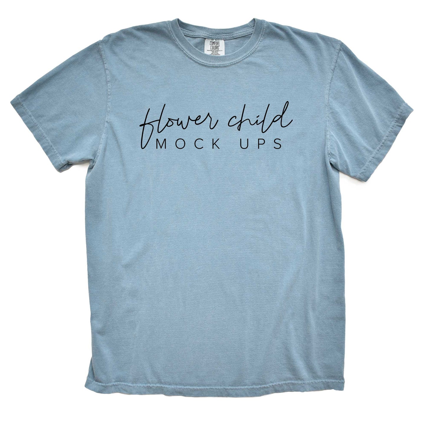 Comfort Colors 1717 Ice Blue Mockup