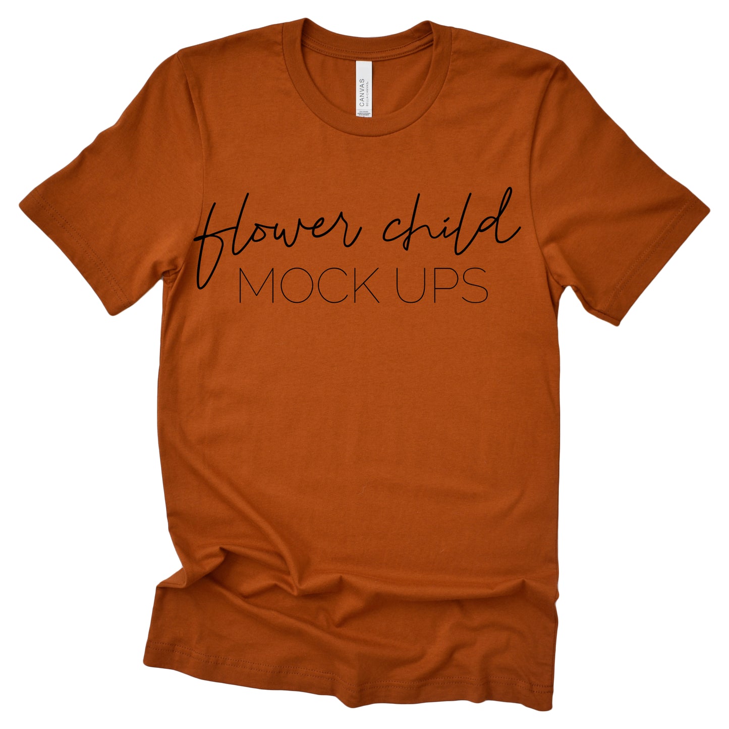 Bella Canvas 3001 Autumn Mockup Relaxed - flowerchildmockups