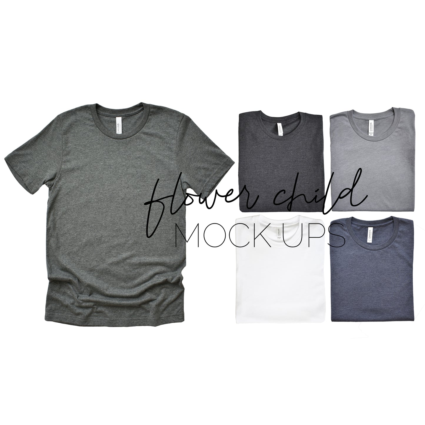 Bella Canvas 3001 Color Showcase Father's Day - flowerchildmockups