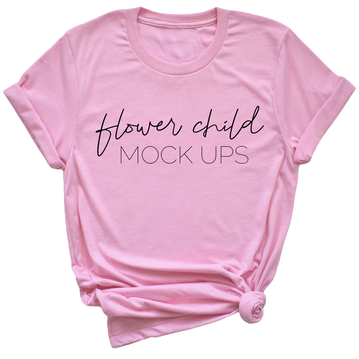 Bella Canvas 3001 Heather Bubble Gum TAGLESS - flowerchildmockups