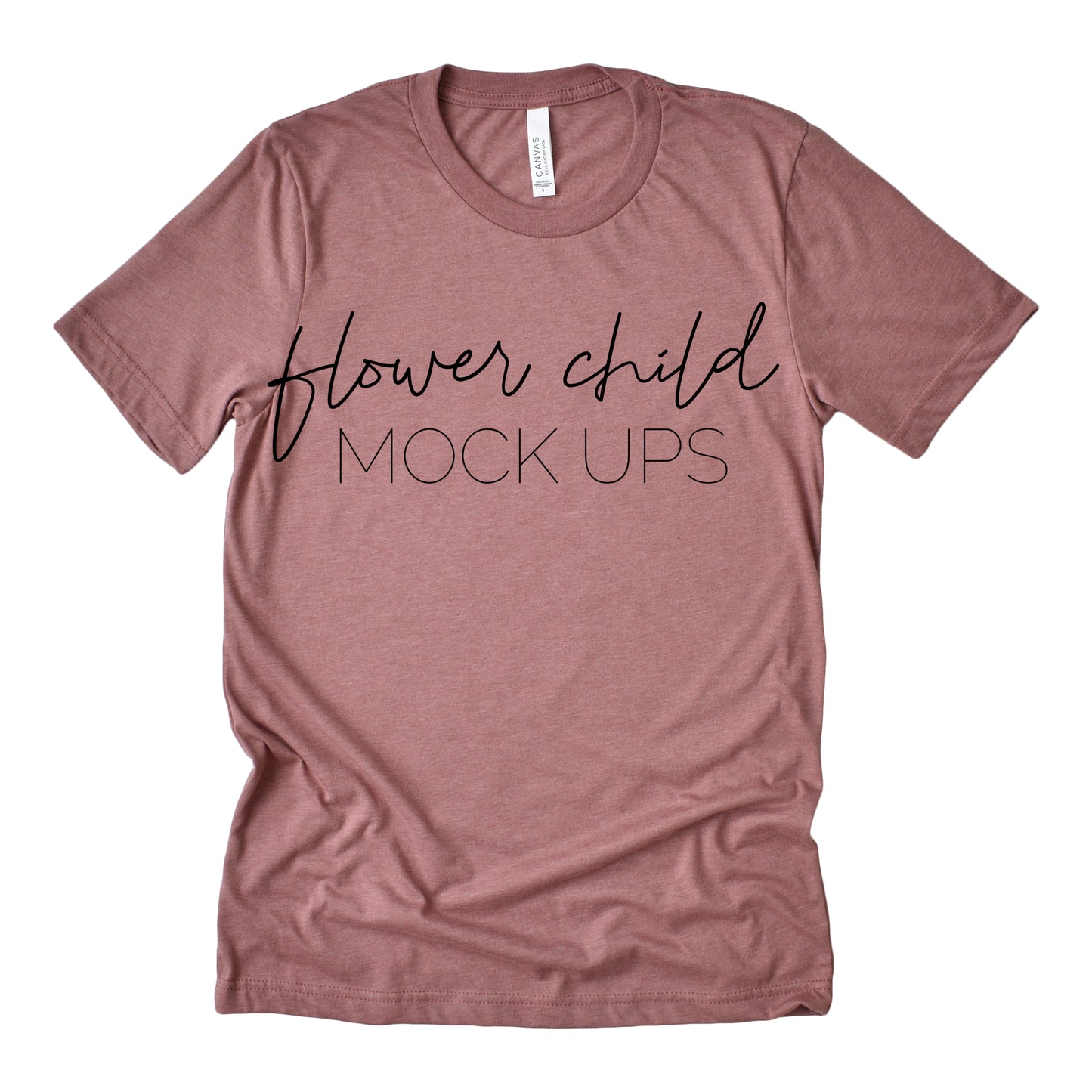 3001 Bella Canvas Heather Mauve Relaxed - flowerchildmockups