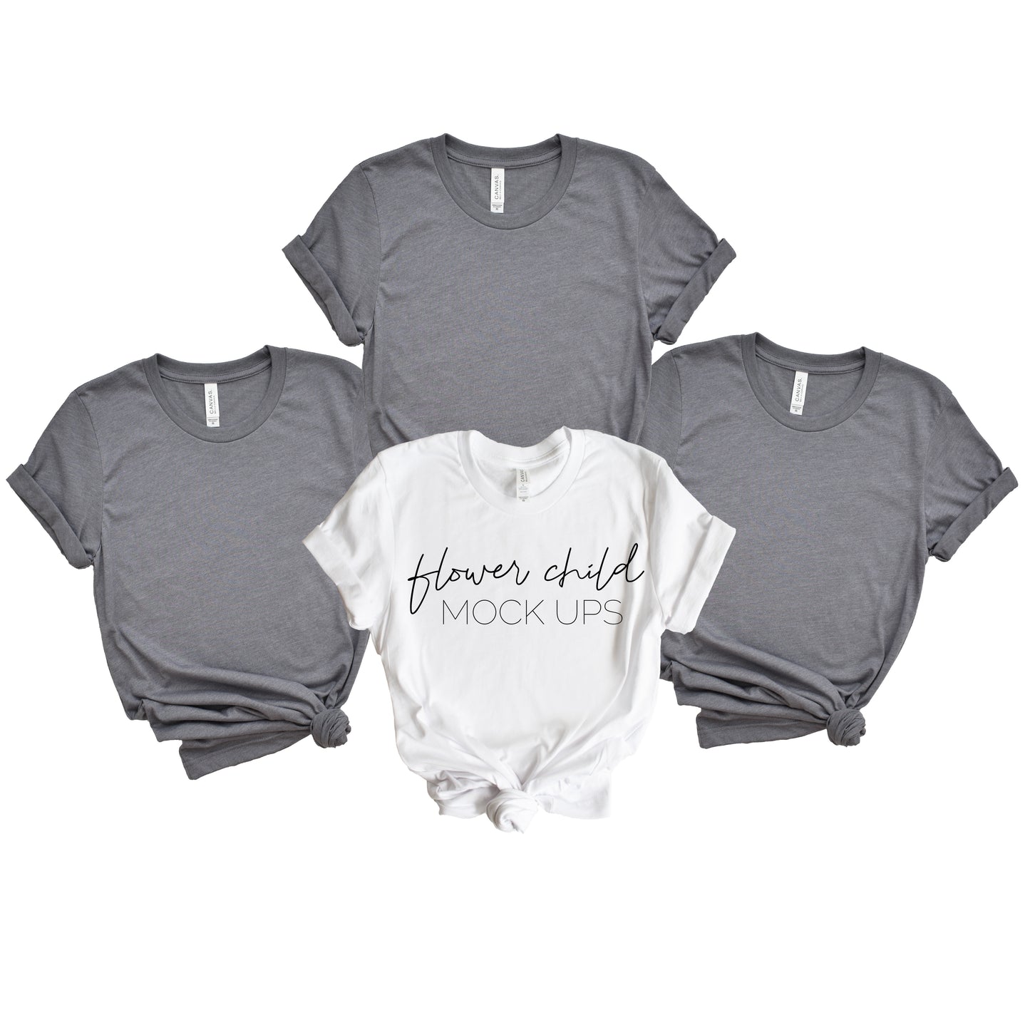 Bella Canvas 3001 Heather Storm Bachelorette Mockup - flowerchildmockups