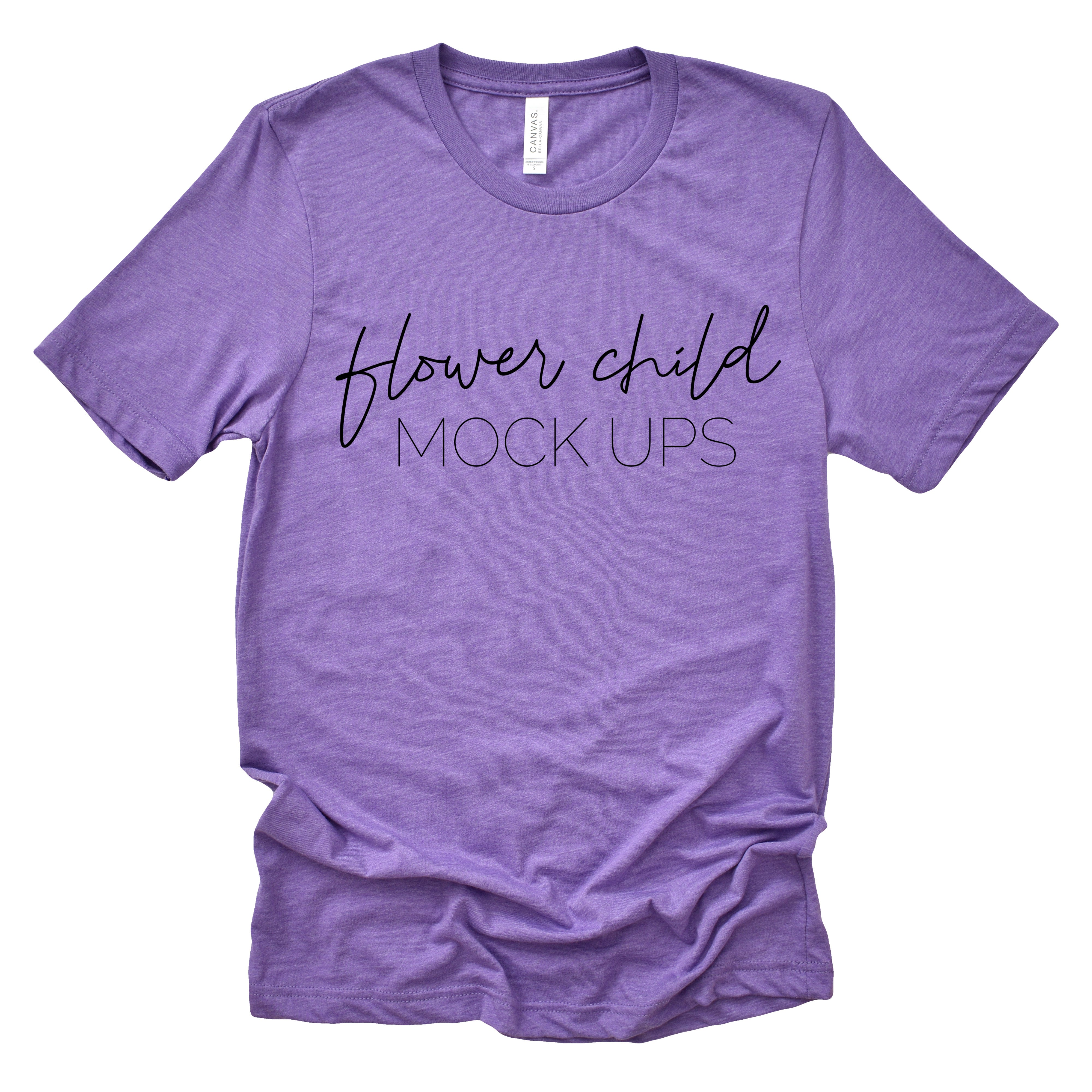 Buy Bella Canvas 3001 Heather Team Purple Mockup Fall Shirt Online