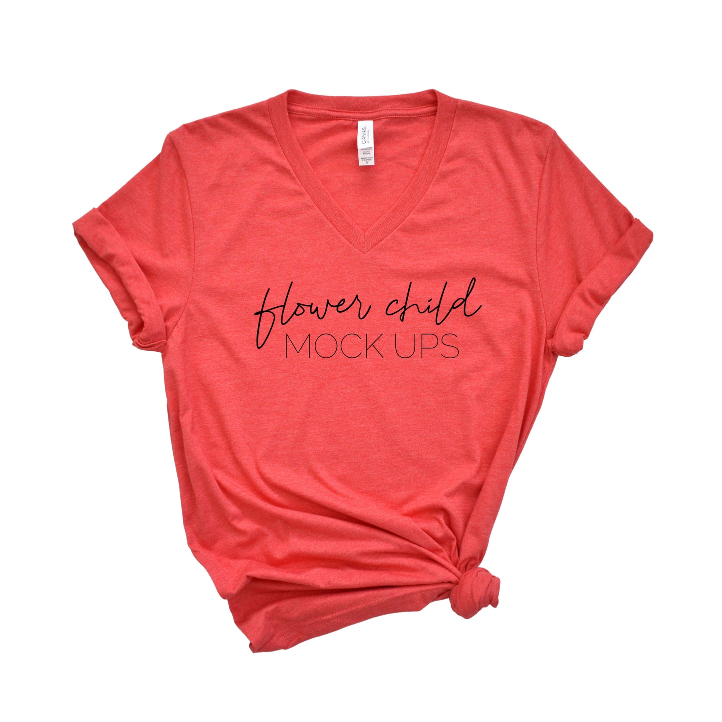 Bella Canvas 3005 Heather Red Mockup