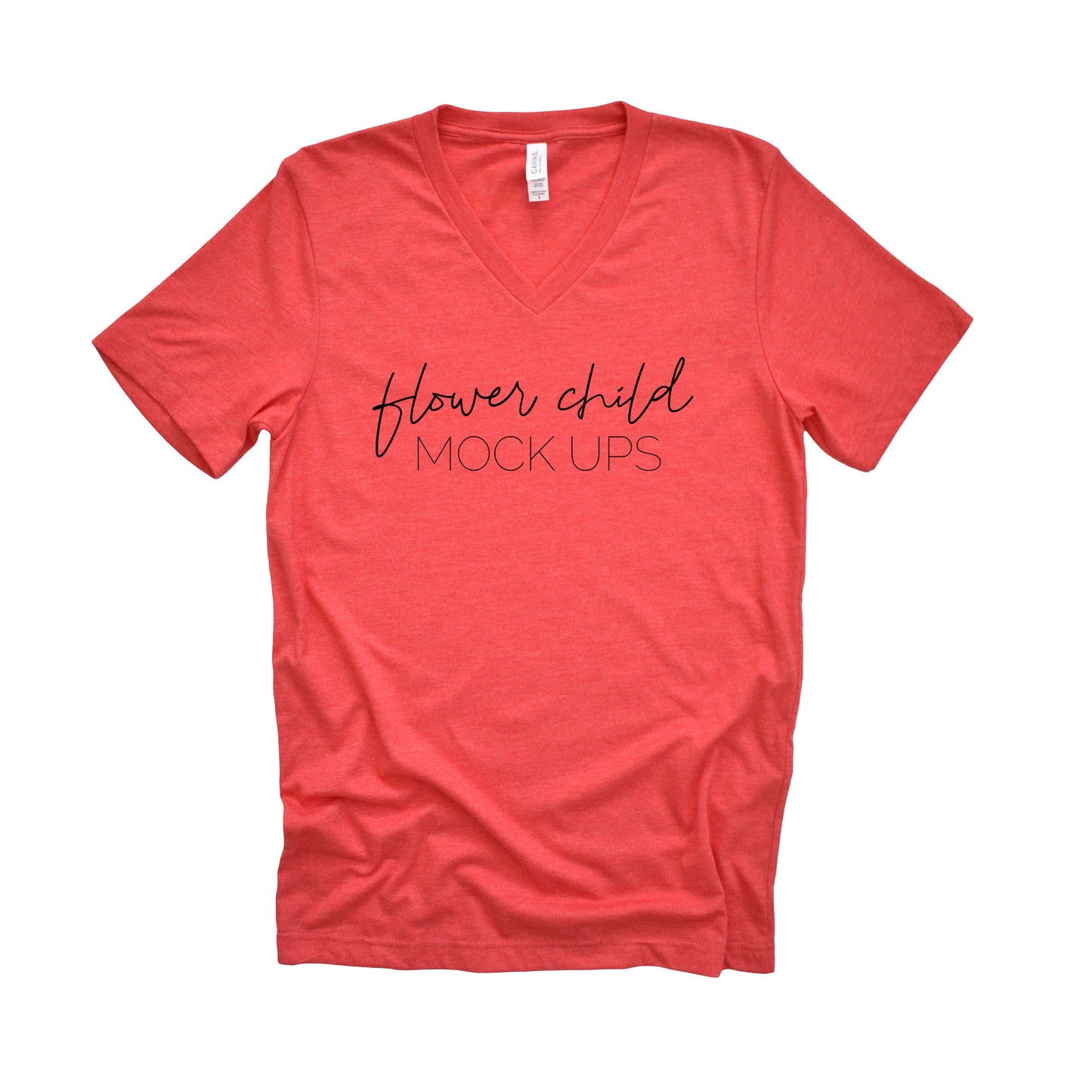 Bella Canvas 3005 Heather Red Mockup