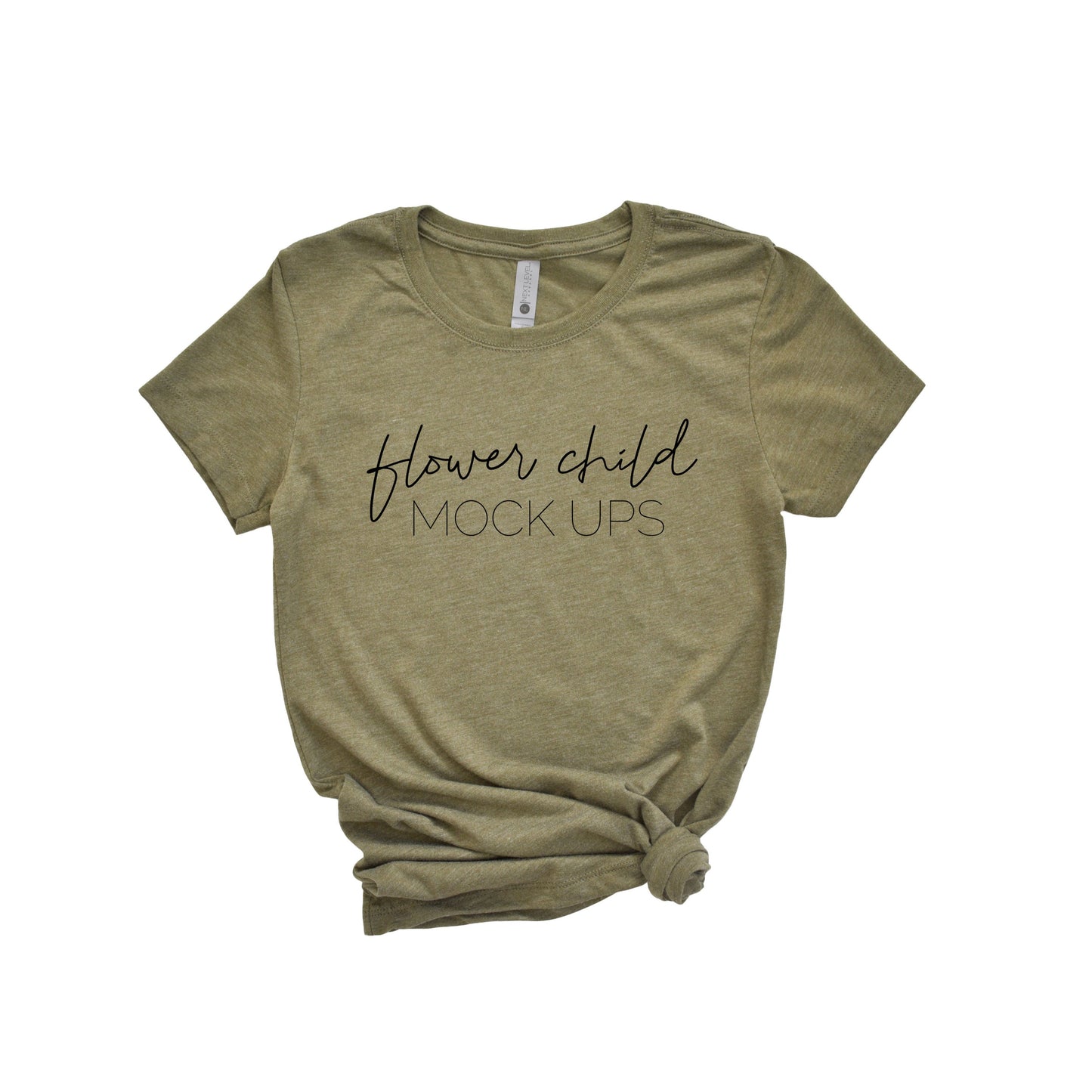 Next Level 6710 Military Green Mockup