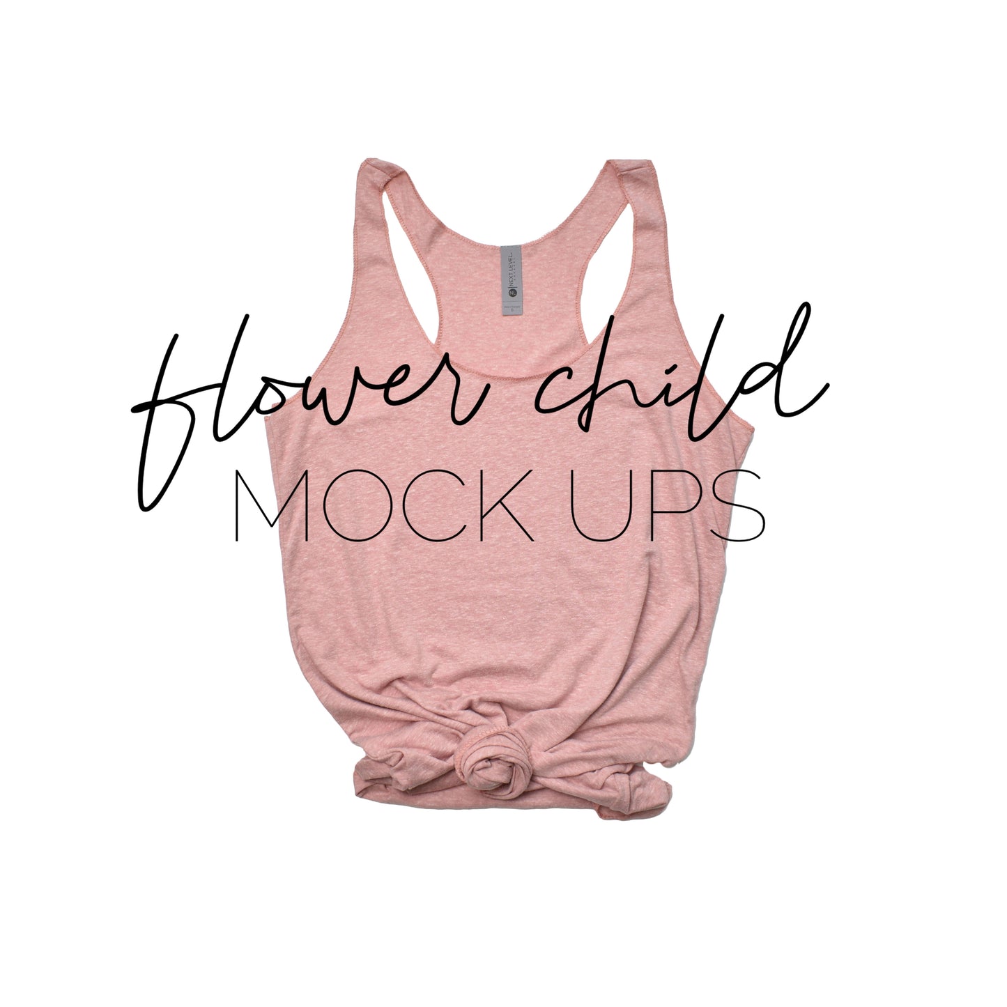 Next Level 6733 Desert Pink Flat - flowerchildmockups