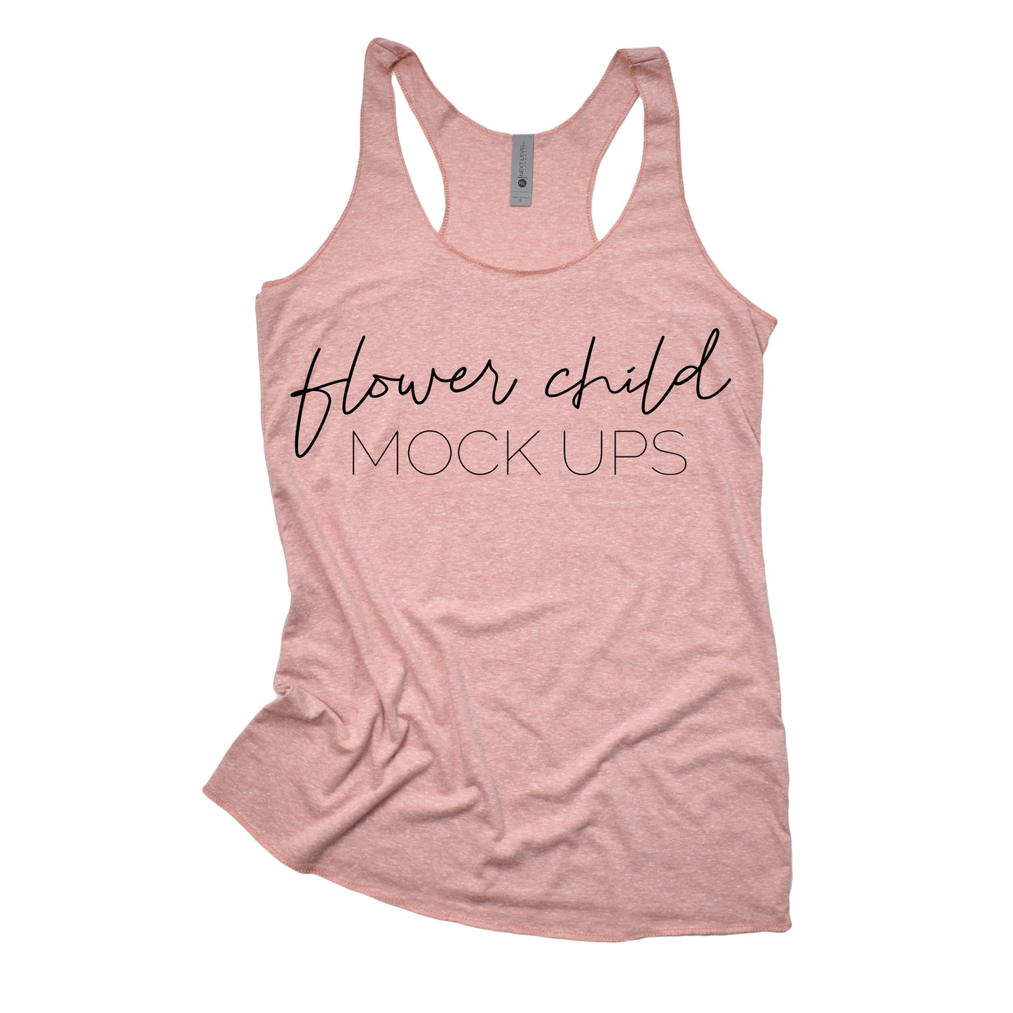 Next Level 6733 Desert Pink Flat Relaxed - flowerchildmockups