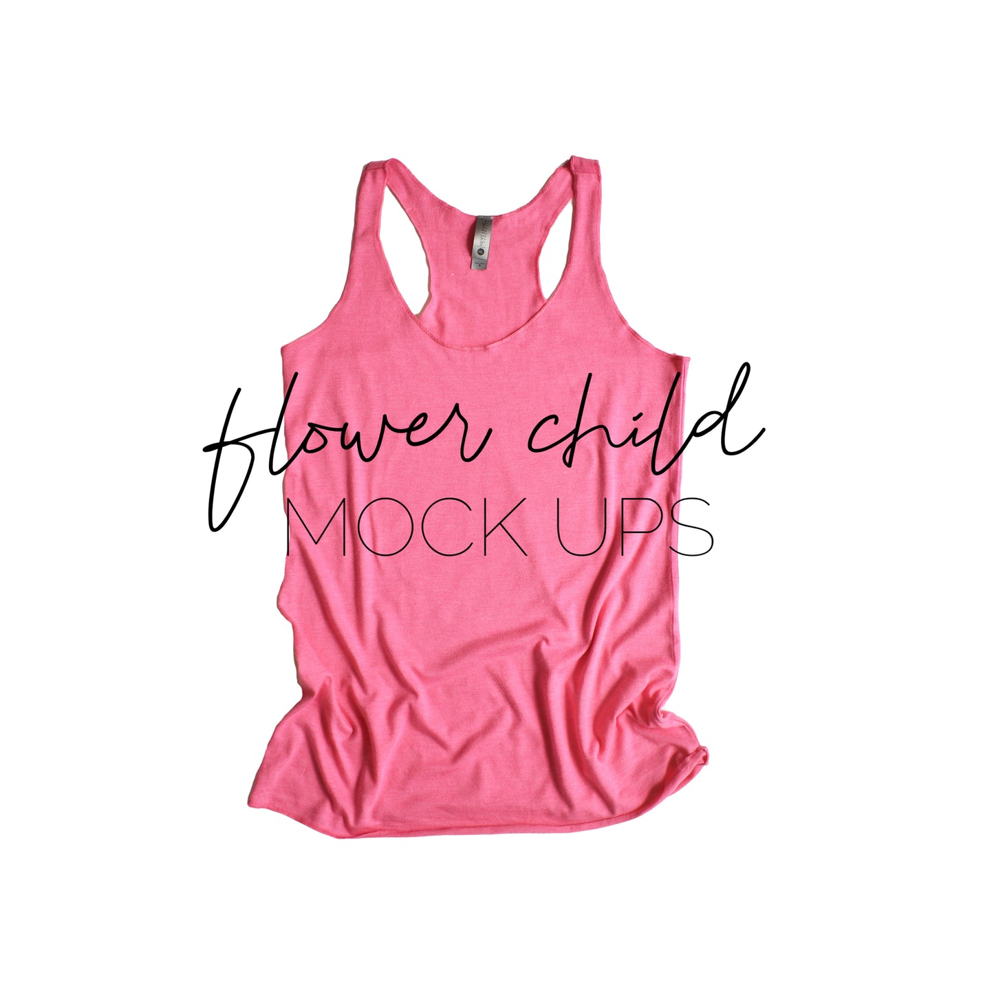 Next Level 6733 Vintage Pink Flat - flowerchildmockups