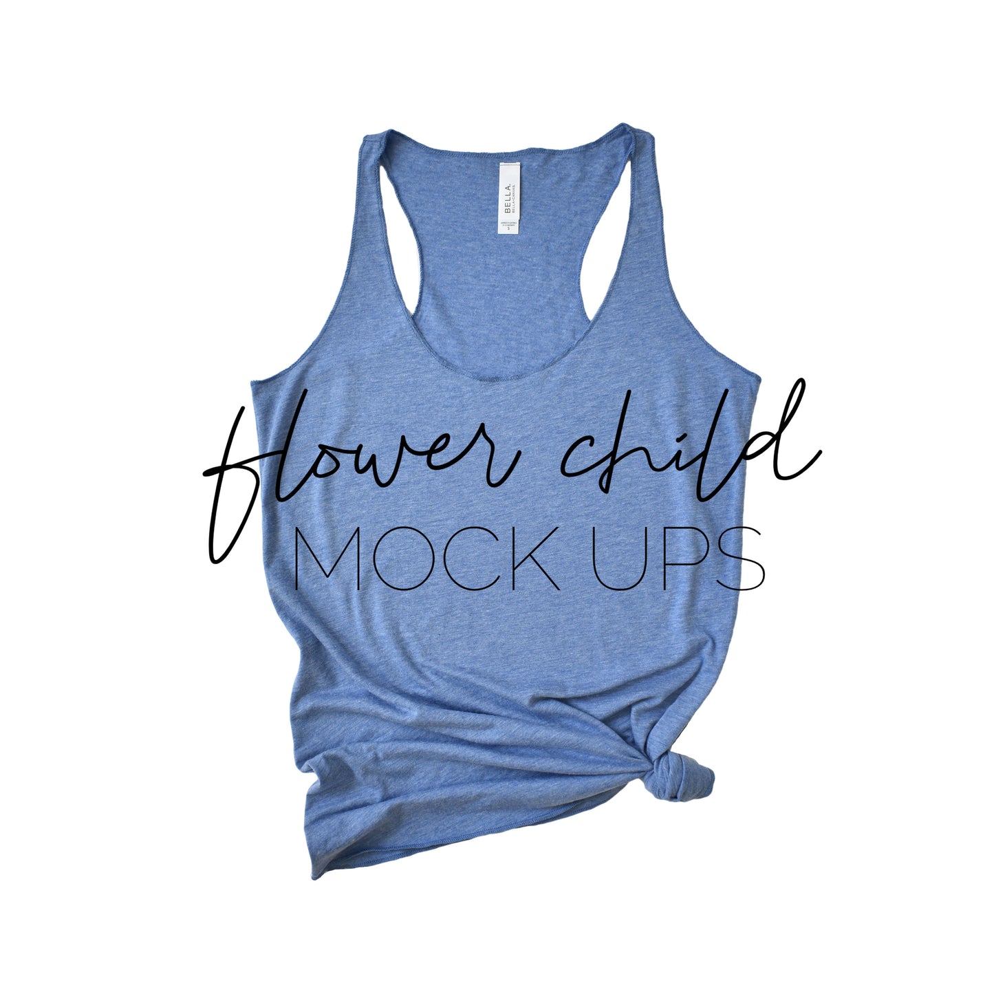 Next Level 6733 Royal Blue Side Knot - flowerchildmockups