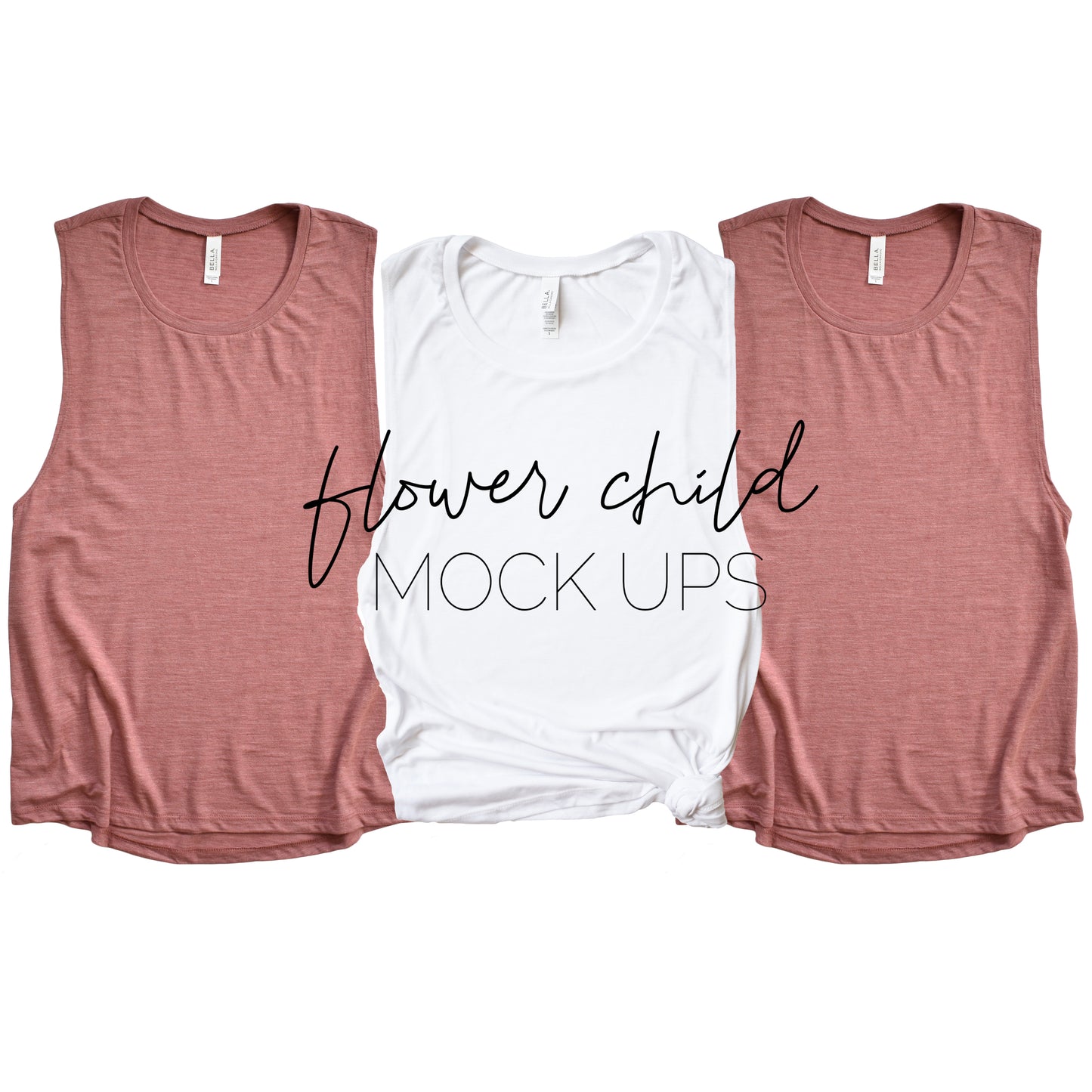 Bella Canvas 8803 Mauve Slub Bachelorette Mockup - flowerchildmockups