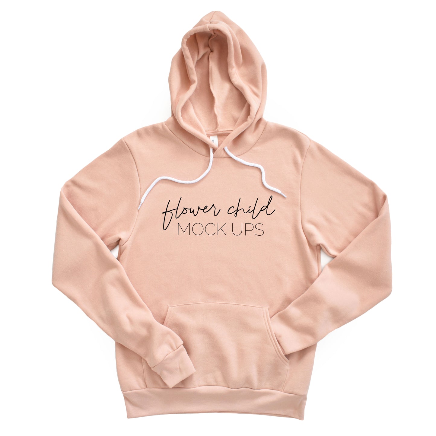 Bella Canvas 3719 Peach Mockup - flowerchildmockups