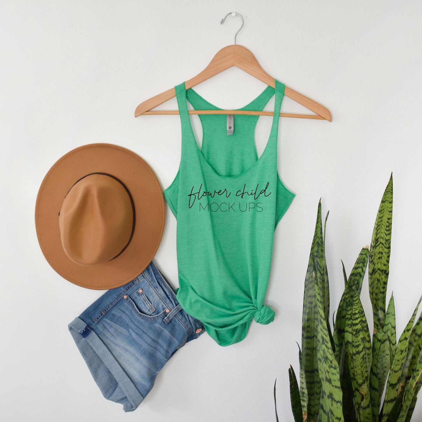 Next Level 6733 Envy Green Mockup Boho - flowerchildmockups
