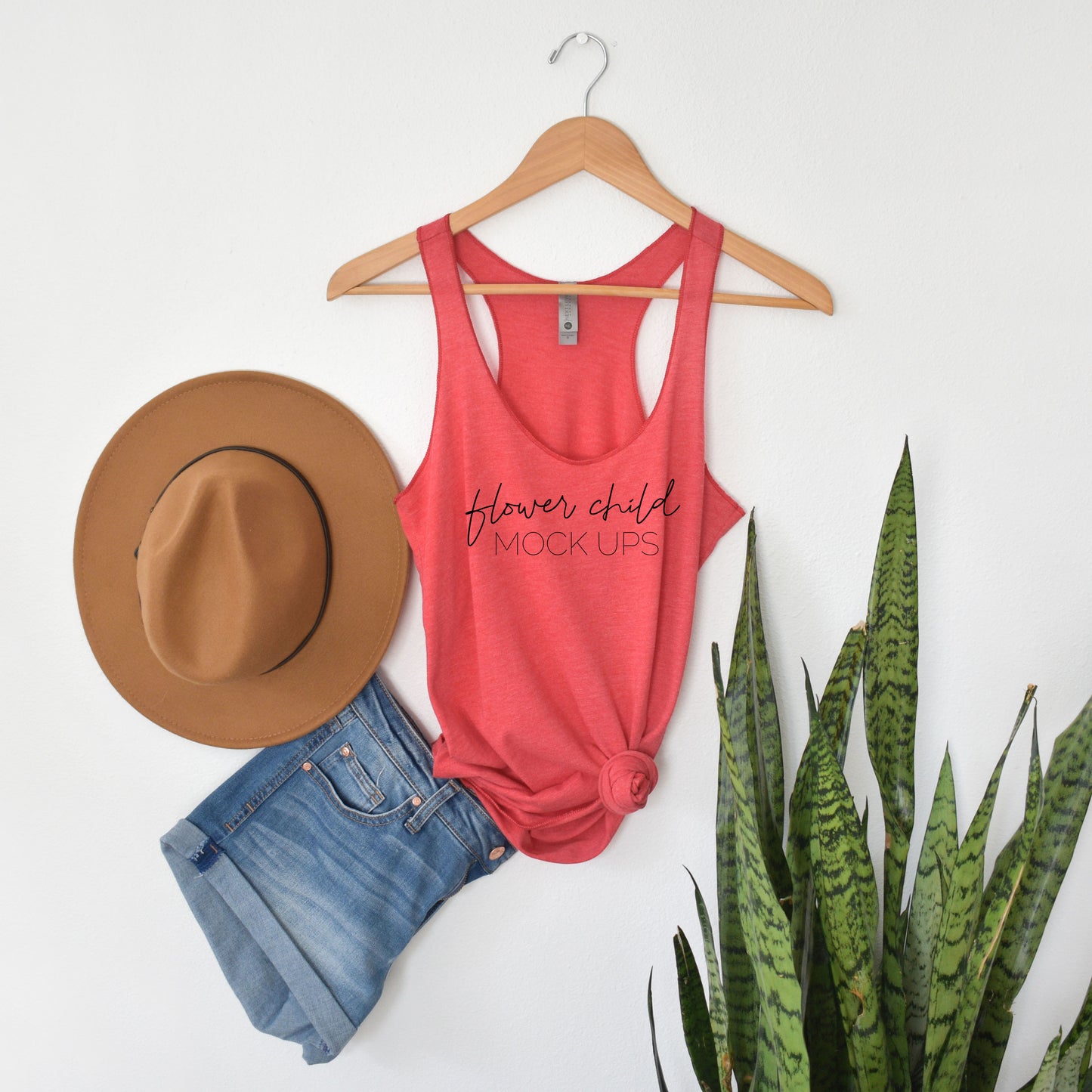 Next Level 6733 Red Mockup boho - flowerchildmockups