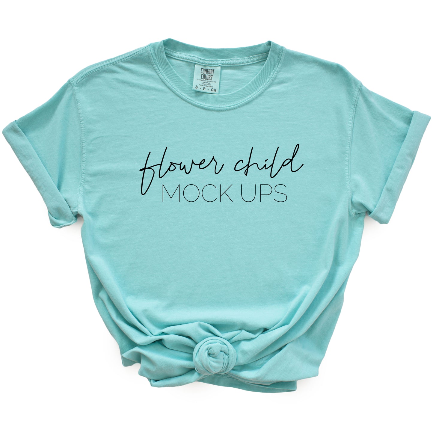 Comfort Colors Mockup 1717 Chalky Mint - flowerchildmockups