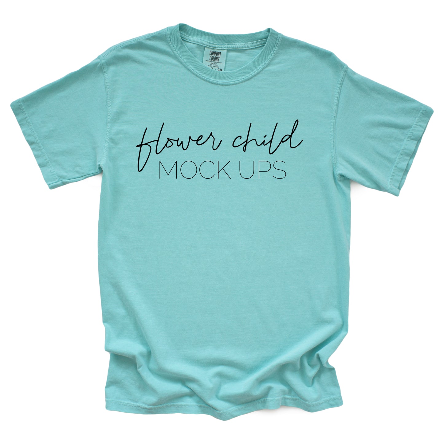 Comfort Colors Mockup 1717 Chalky Mint - flowerchildmockups