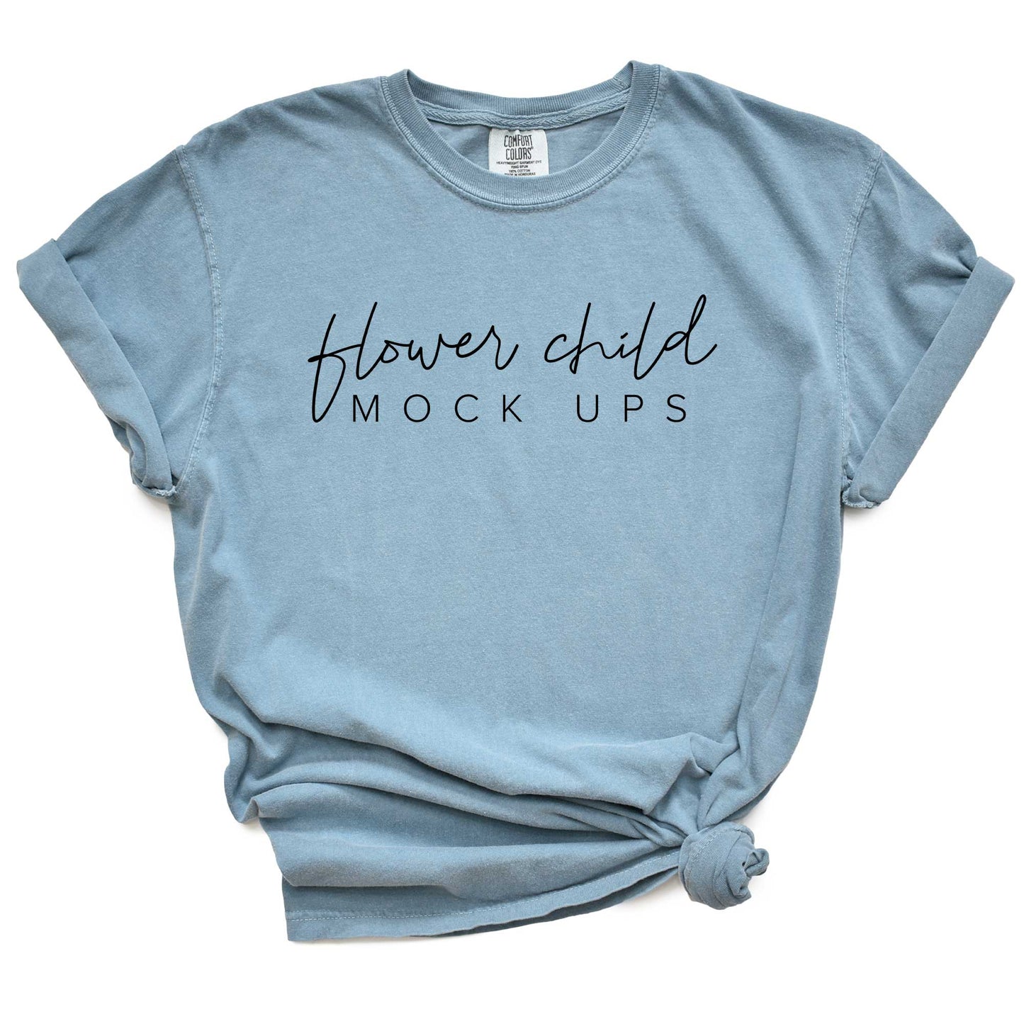 Comfort Colors 1717 Ice Blue Mockup