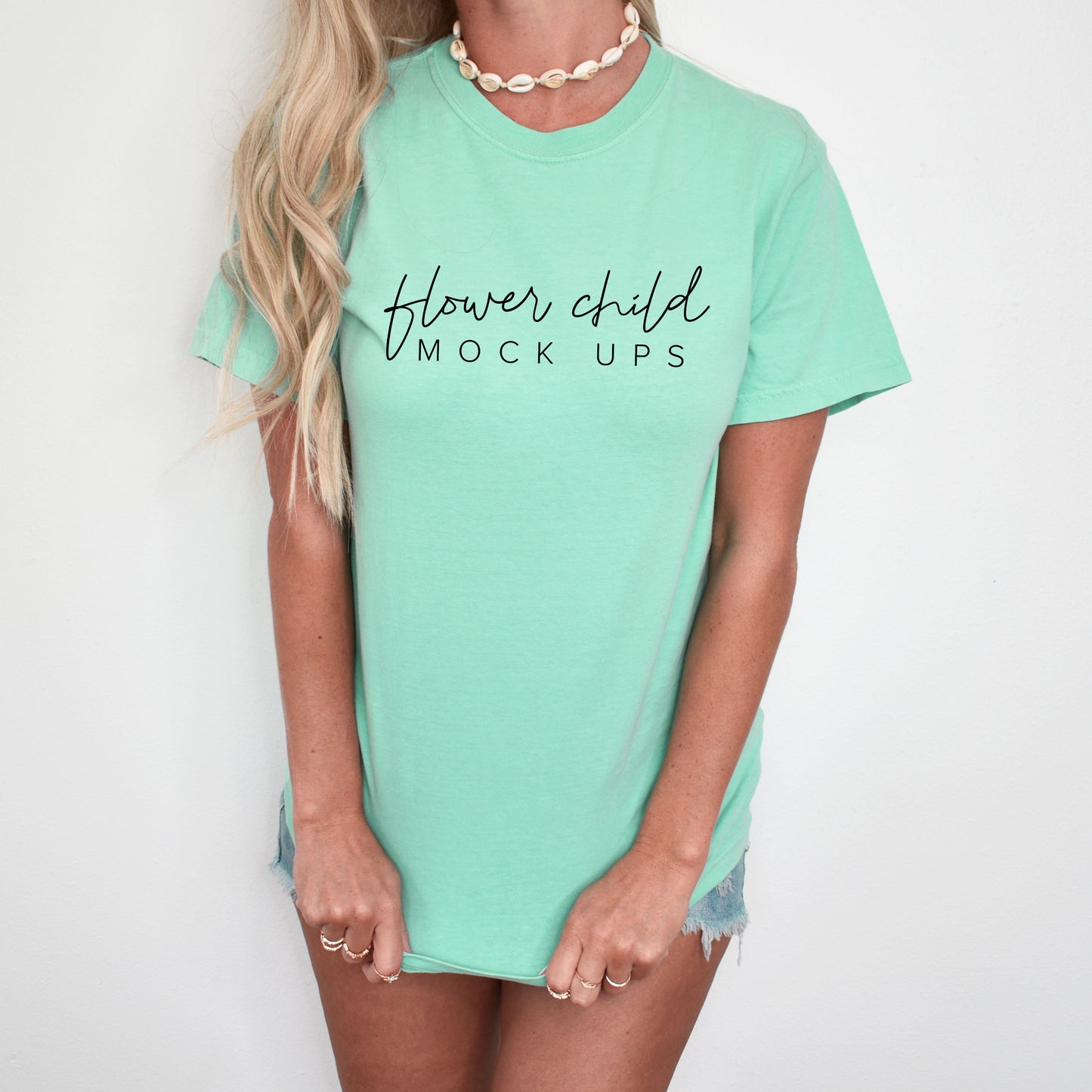 Comfort Colors 1717 Island Reef Mockup Model