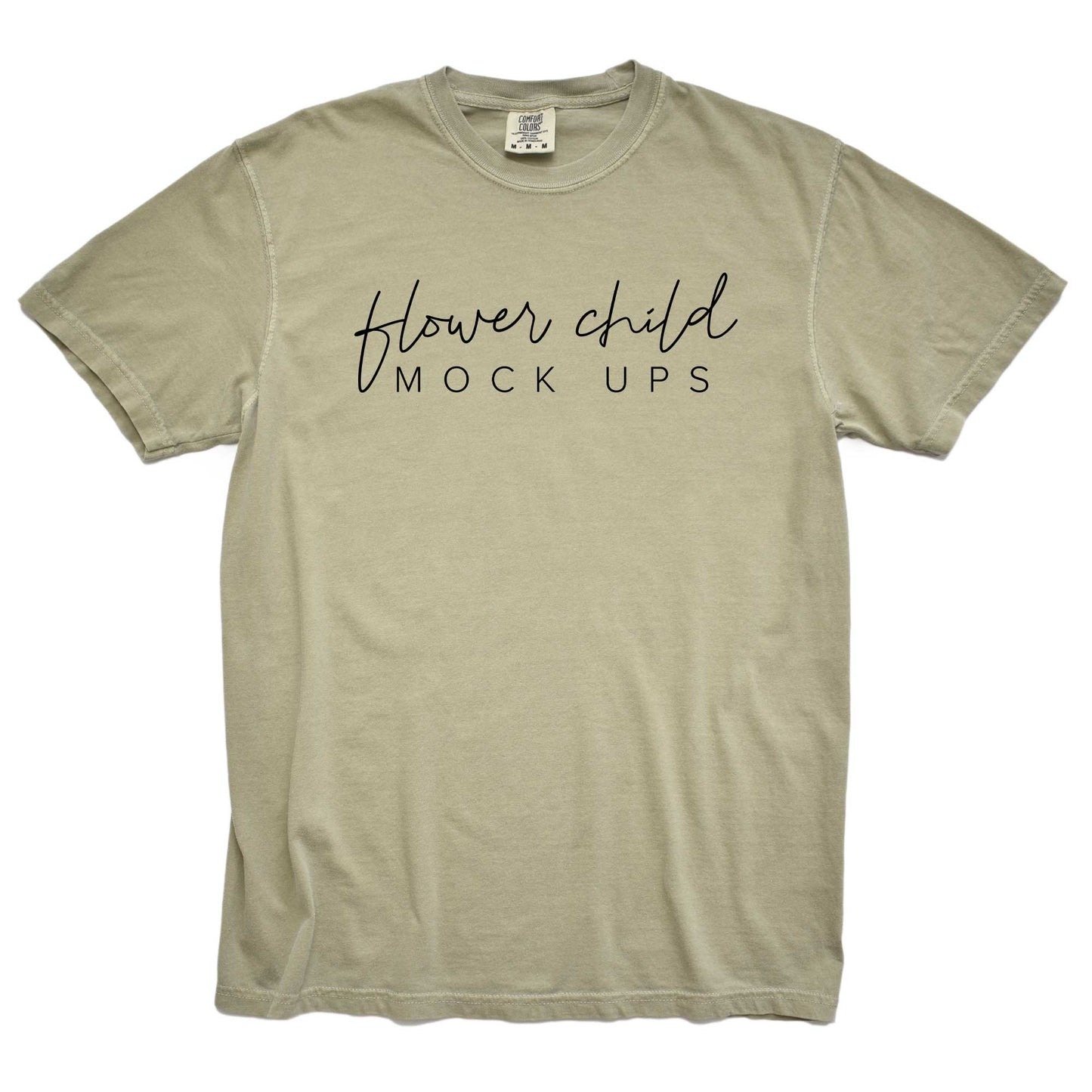 Comfort Colors 1717 Khaki Mockup