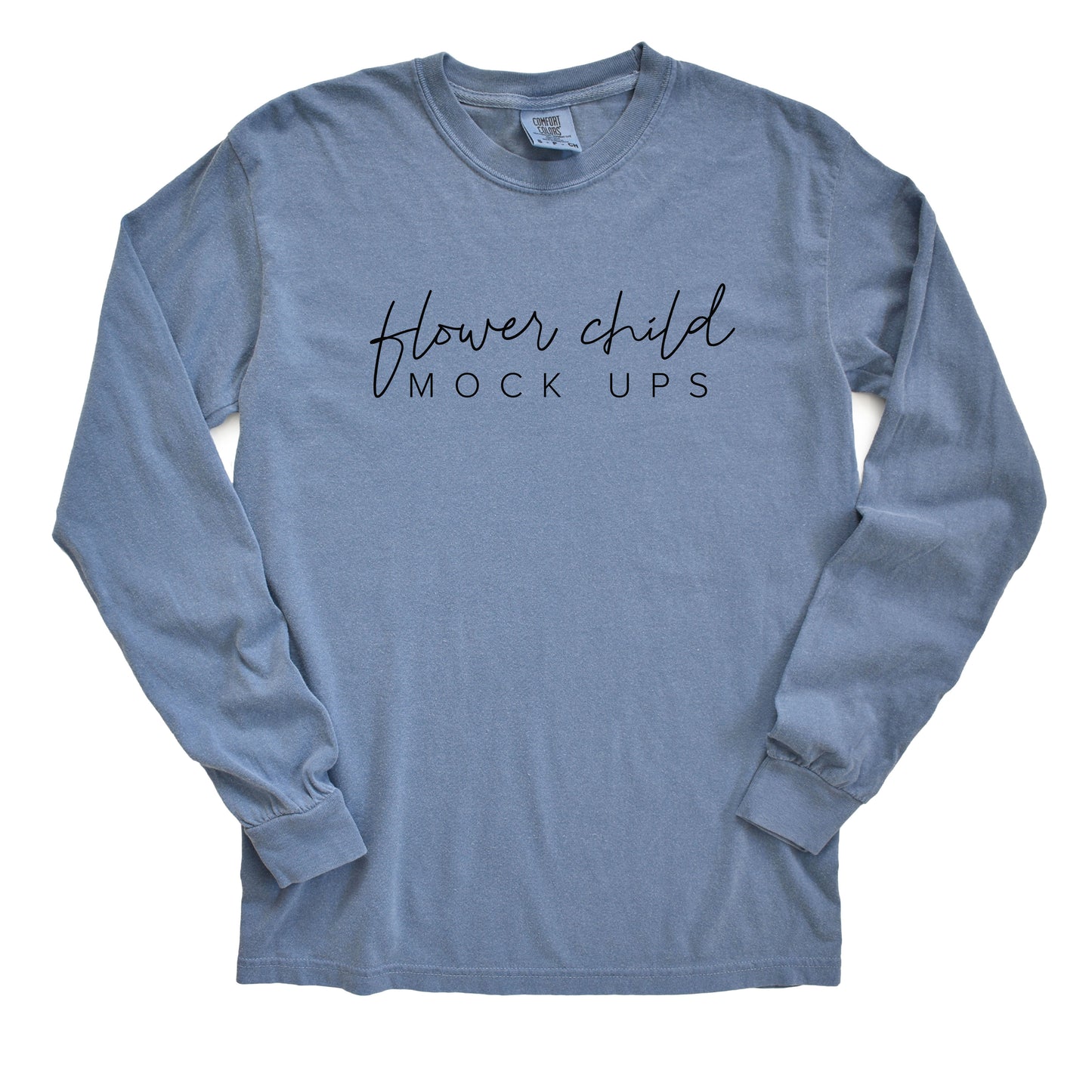 Comfort Colors 6014 Mockup Blue Jean