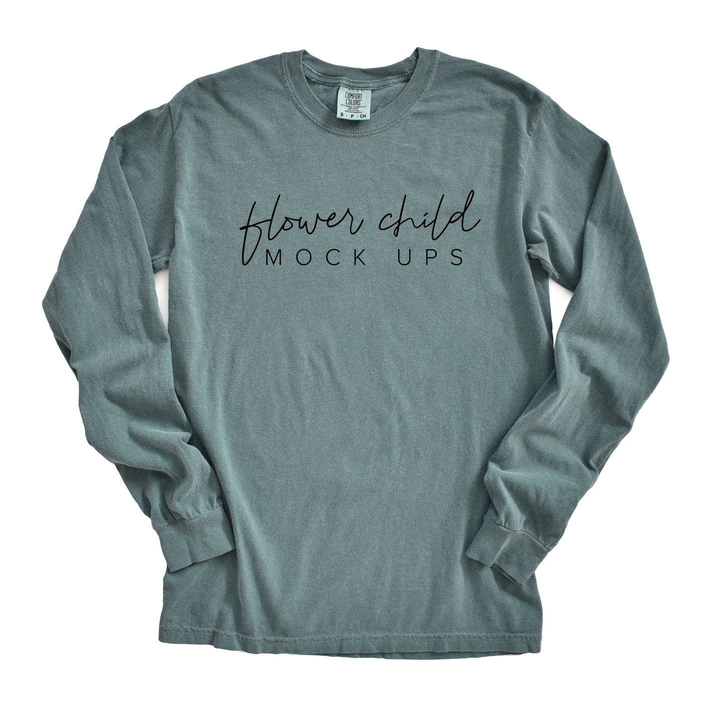 Comfort Colors 6014 Mockup Blue Spruce