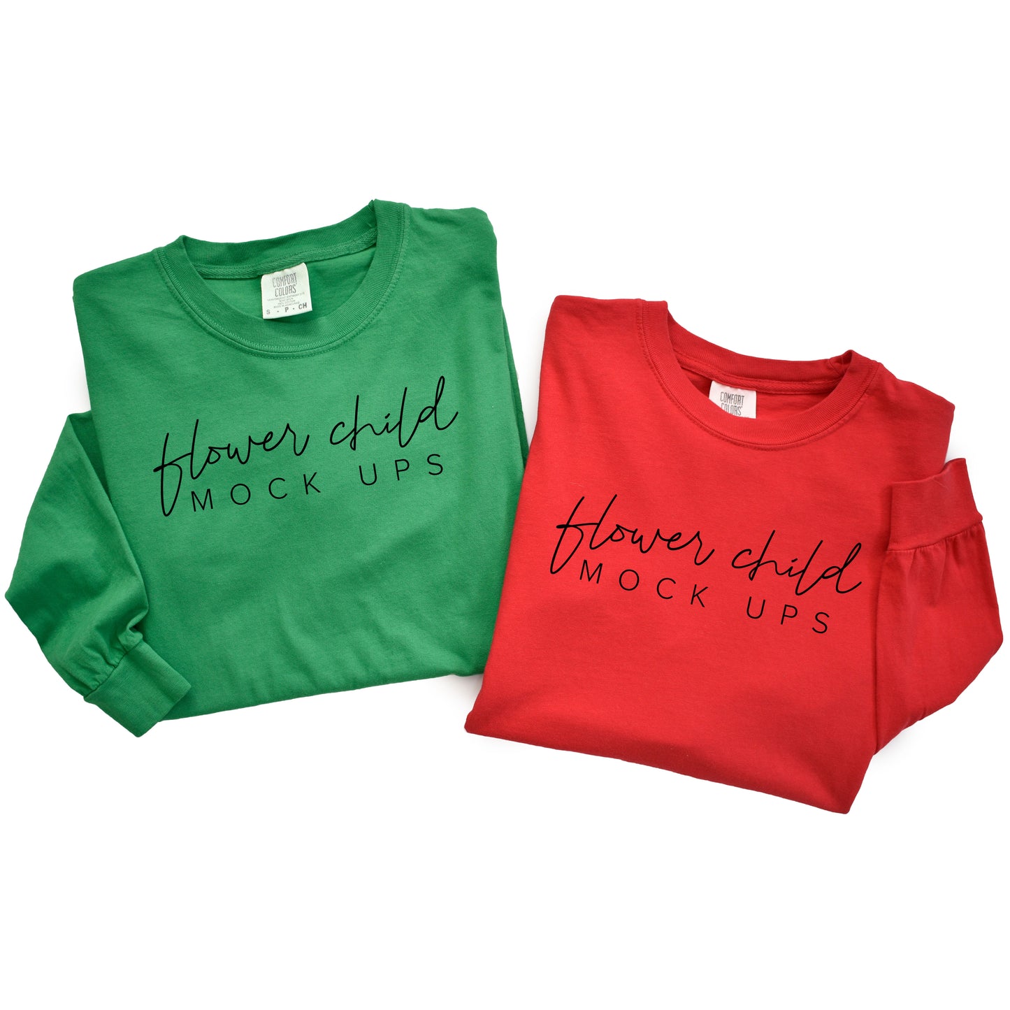 Comfort Colors 6014 Mockup Christmas Red Clover