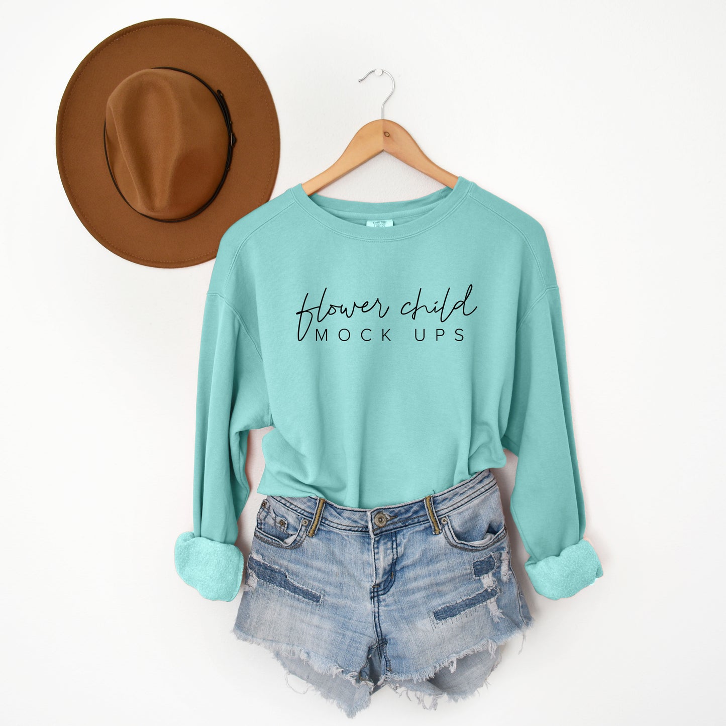 Comfort Colors 1566 Chalky Mint Mockup