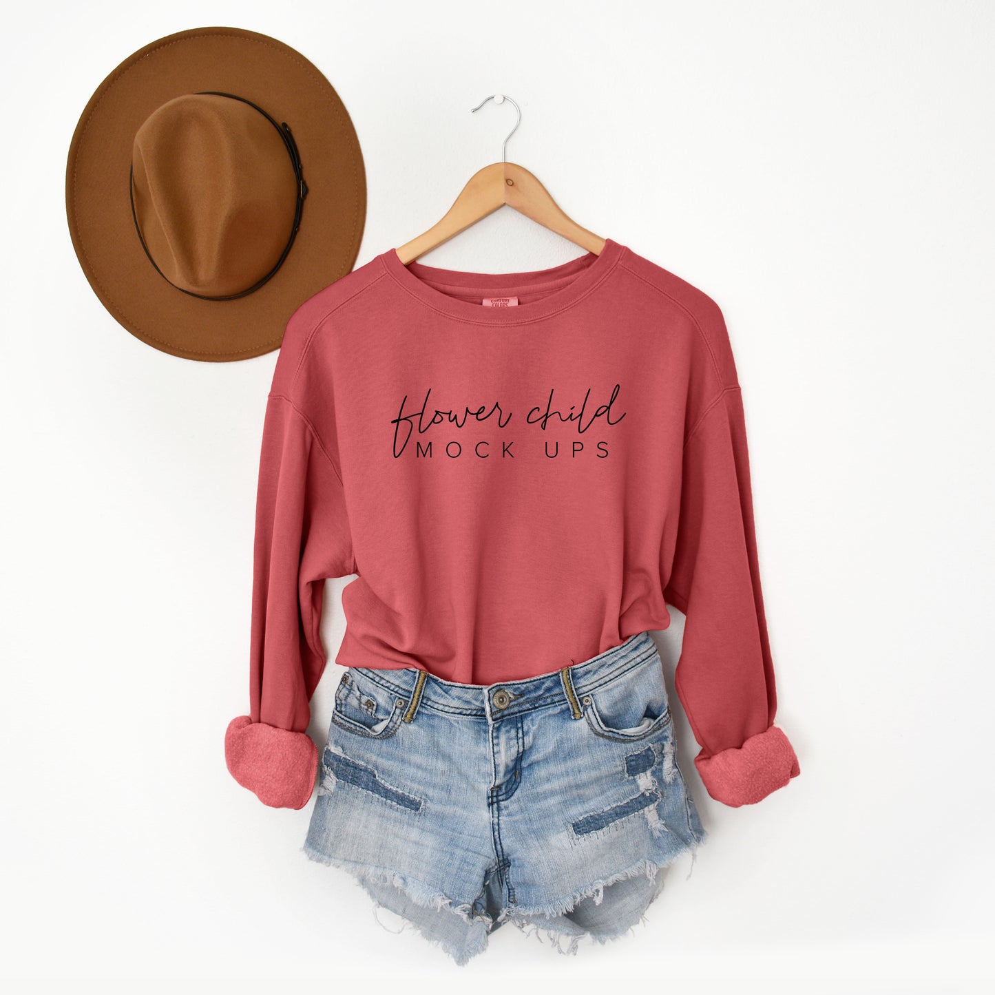 Comfort Colors 1566 Crimson Mockup