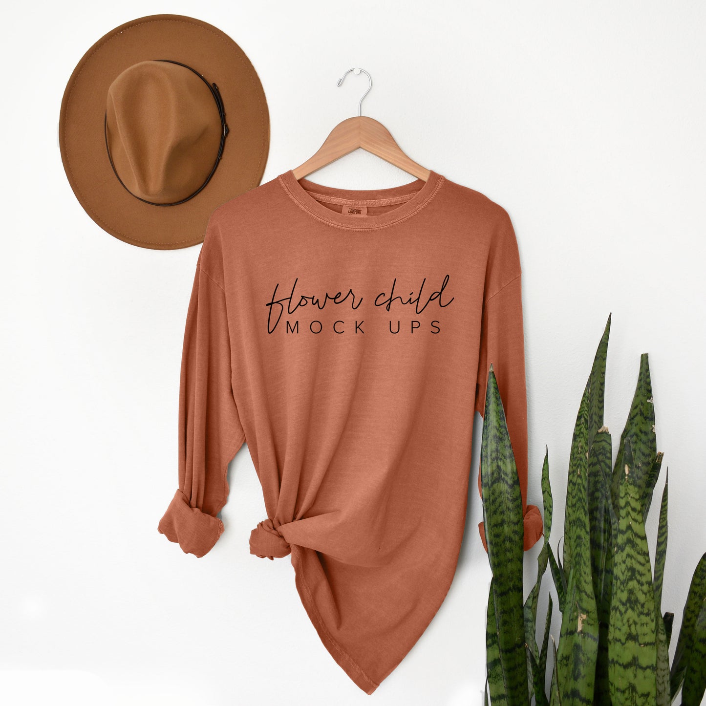 Comfort Colors 6014 Yam Mockup