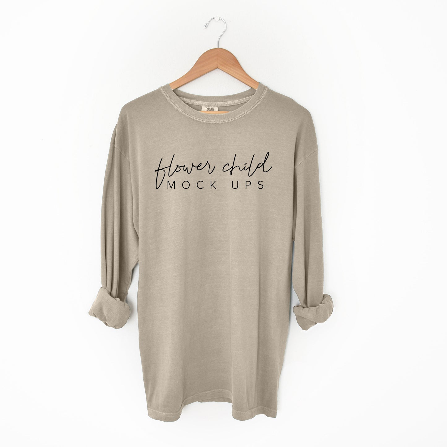 Comfort Colors 6014 Khaki Mockup