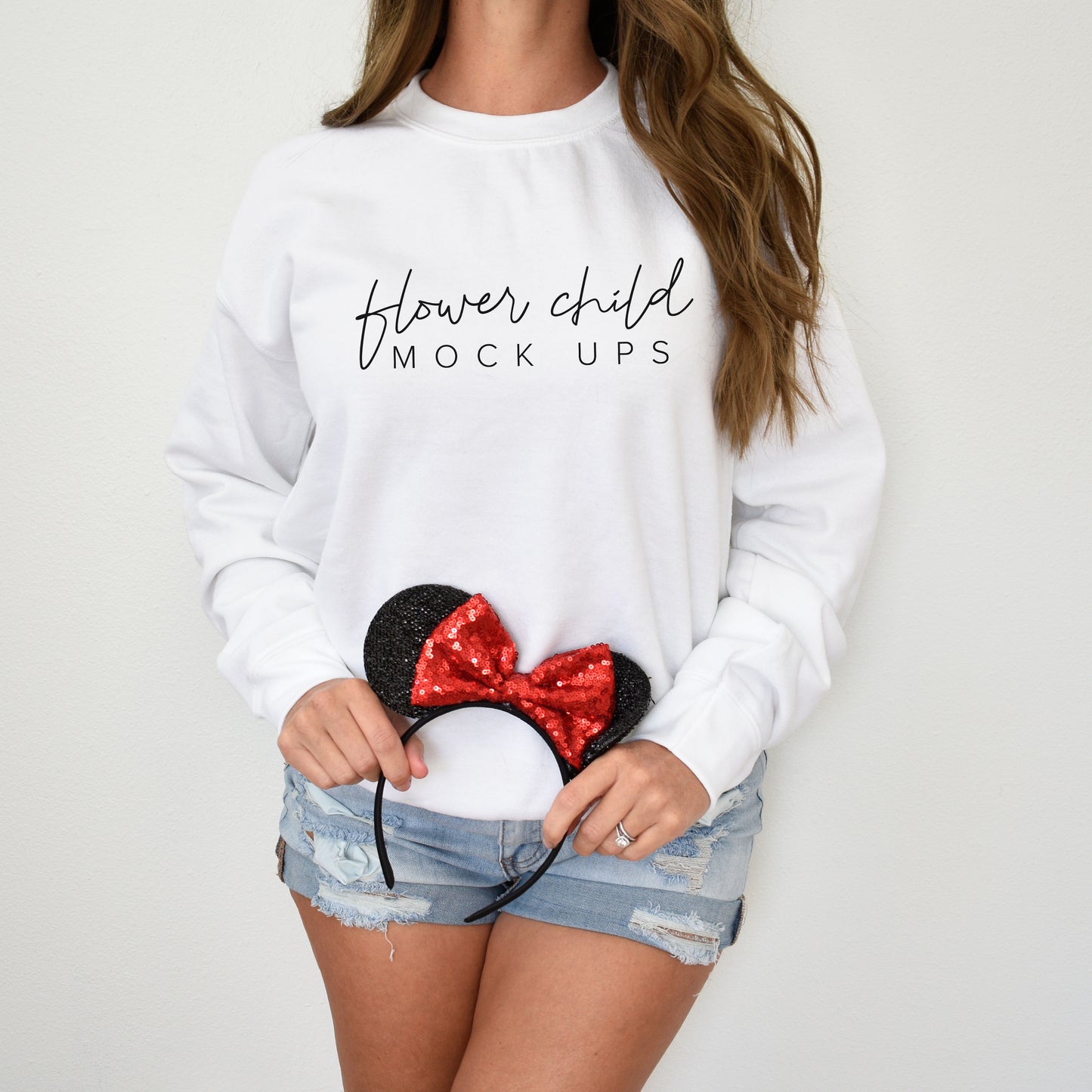 Gildan 18000 White Mockup model