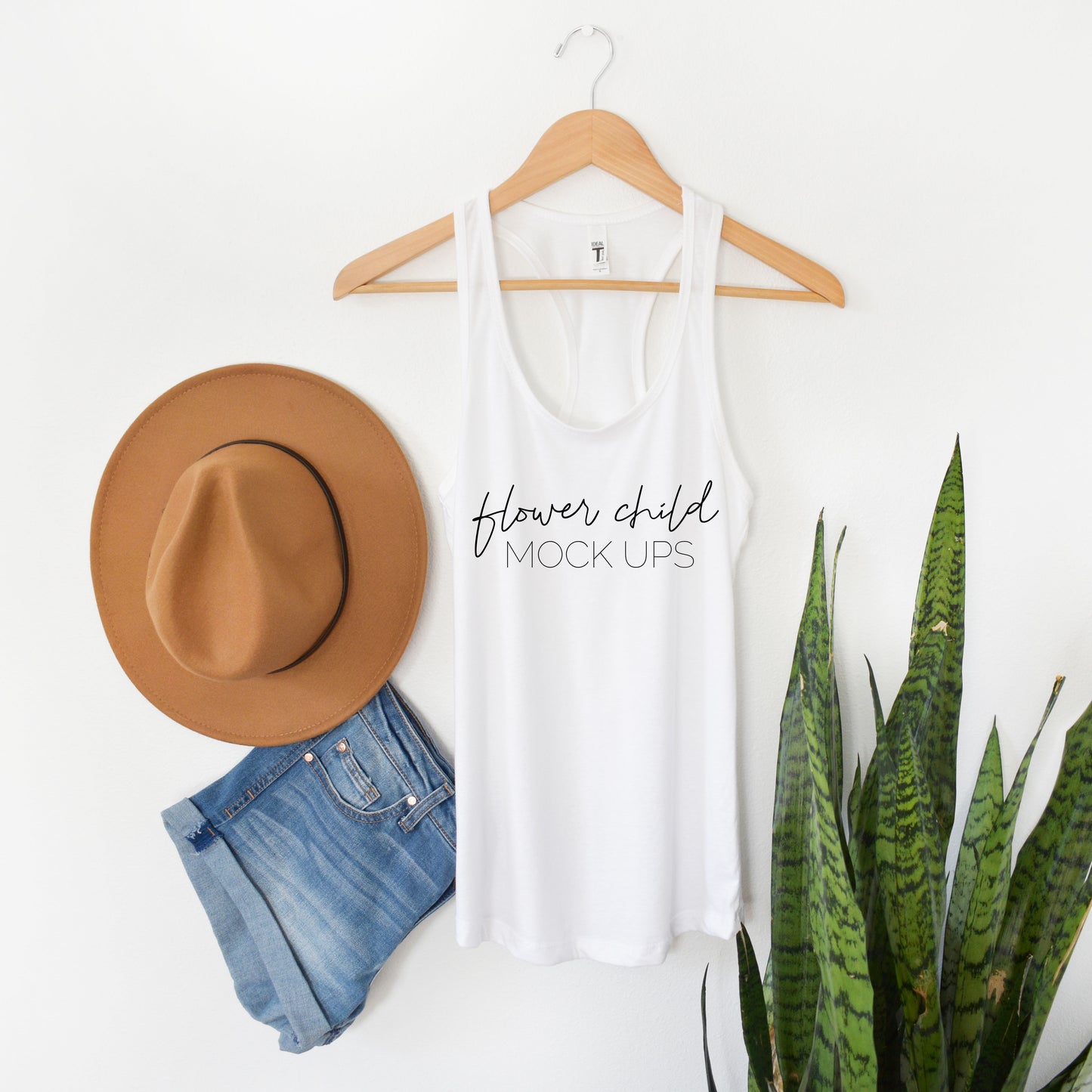 Boho Mockup Next Level 1533 White - flowerchildmockups