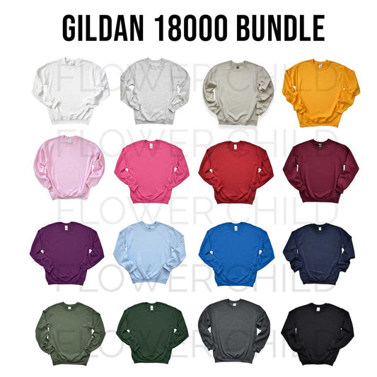 Gildan 18000 Mockup Bundle