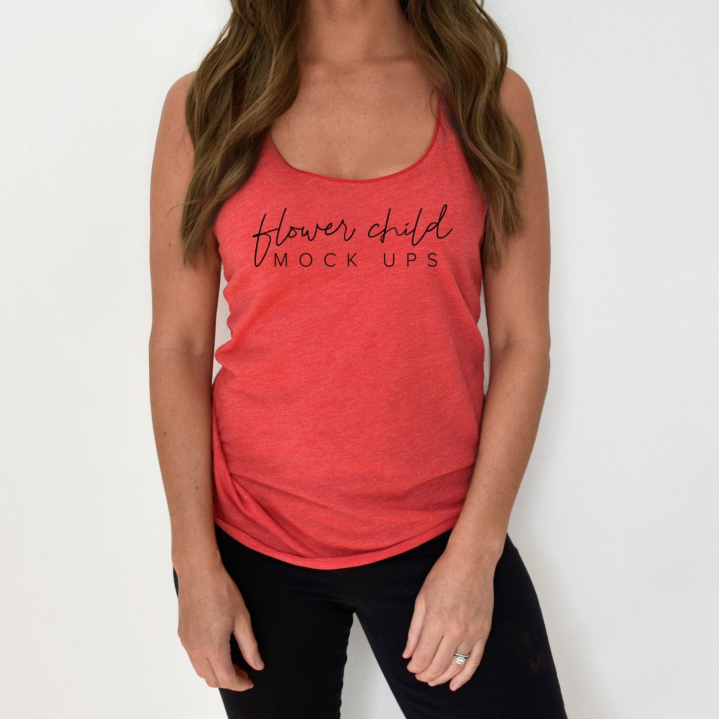 Next Level 6733 Vintage Red Model Mockup