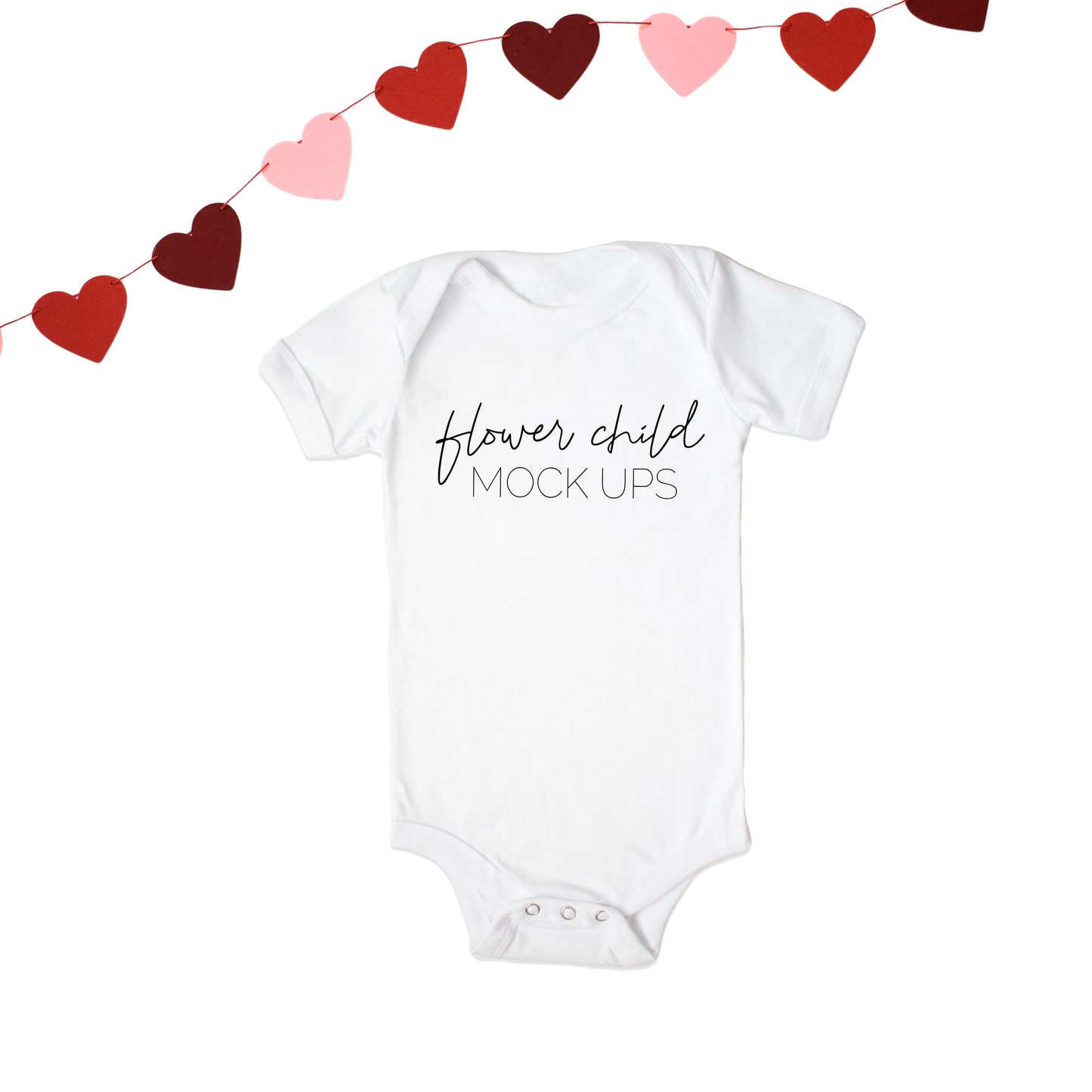 Onesie Valentine's Day Mockup - flowerchildmockups