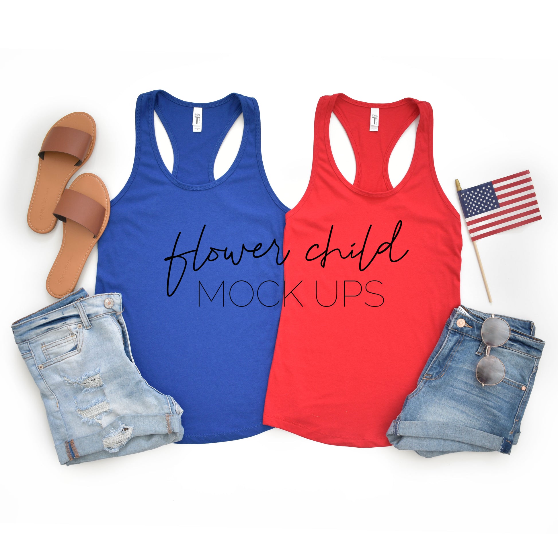 4th of July Next Level 1533 Mockup - flowerchildmockups